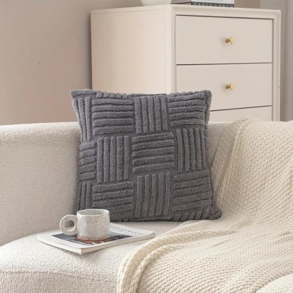 Cushions Cover with Raised Textured Pattern for Sofa or Couch | Decorative