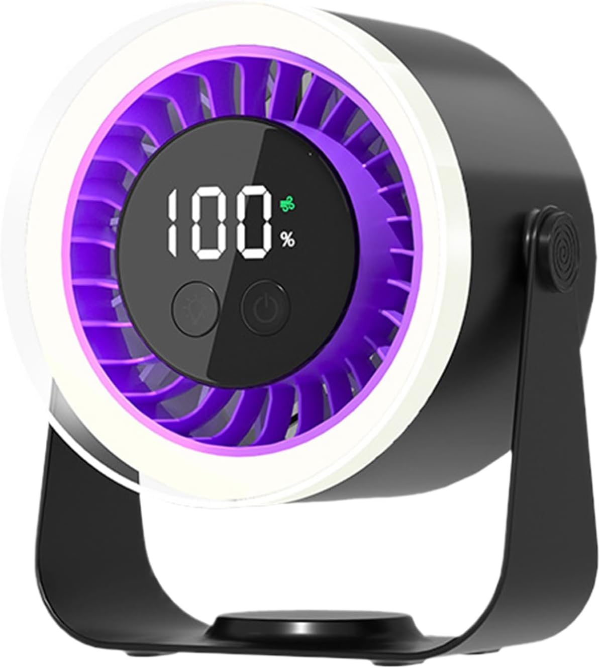 Desk Fan Rechargeable Bedroom | LED Display