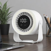 Desk Fan Rechargeable Bedroom | LED Display