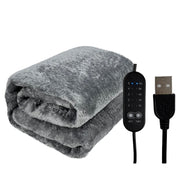Electric Blanket USB Power Throw with Timer Control | Sofa