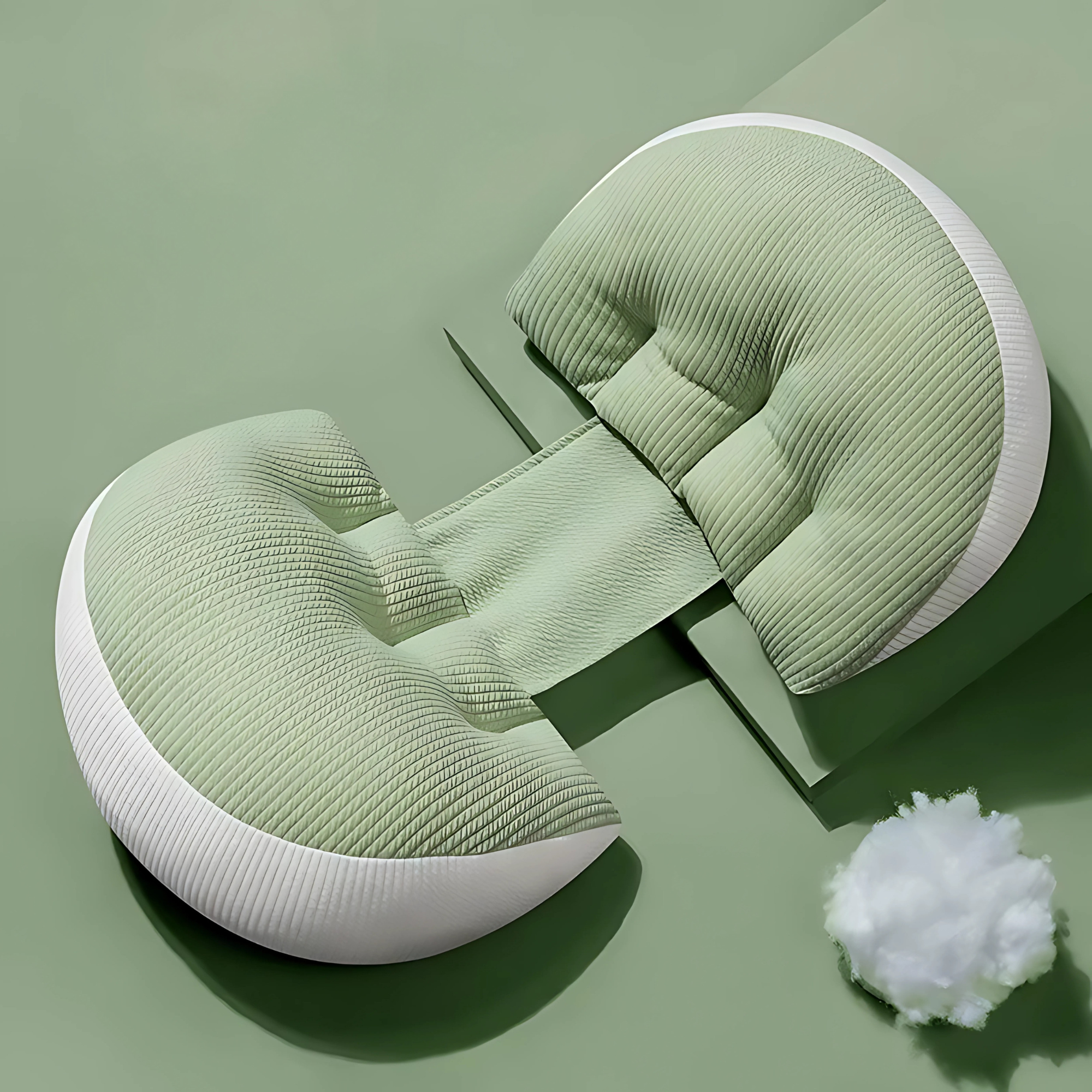 Ergonomic Pregnancy Pillow for Side Sleepers | Support Cushion