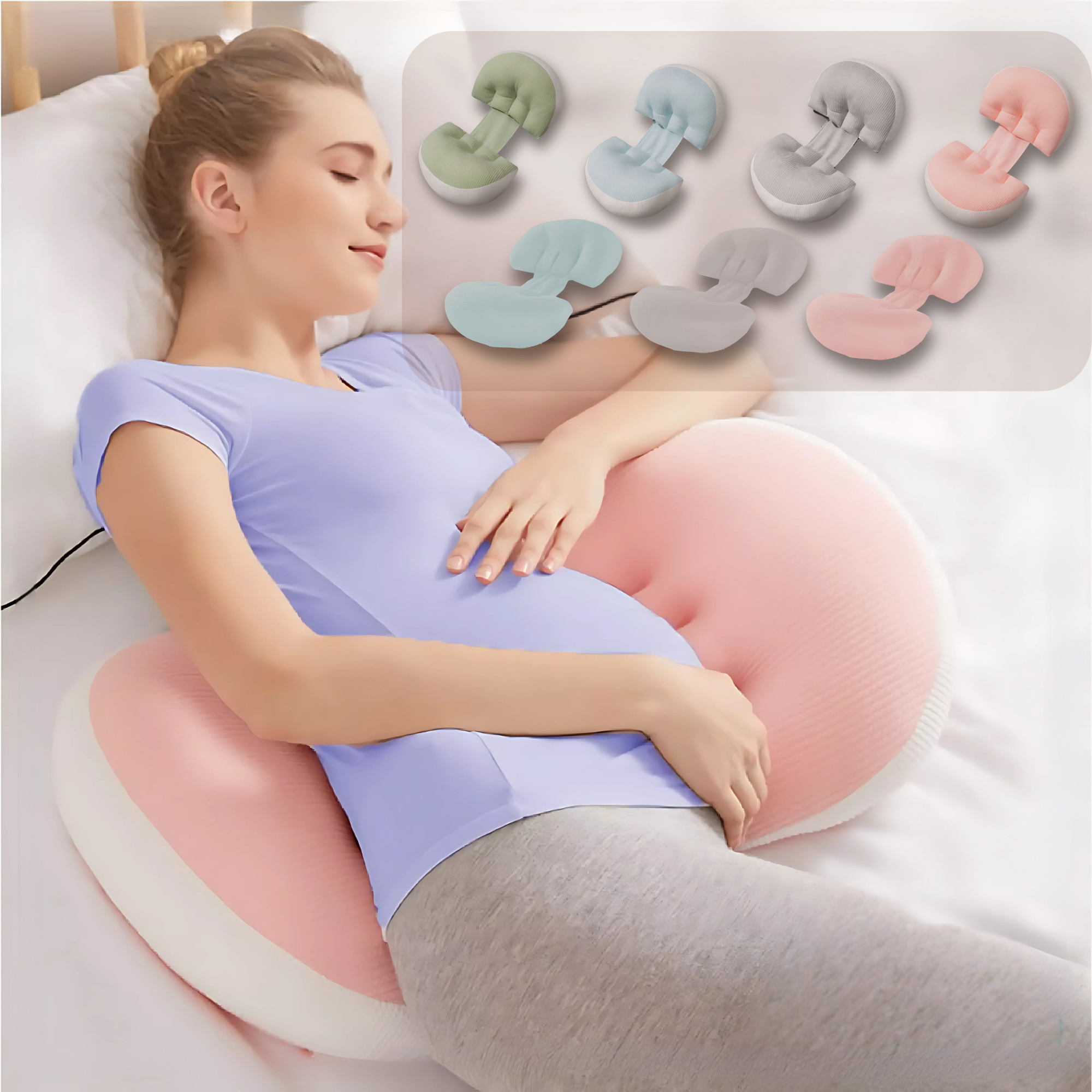 Ergonomic Pregnancy Pillow for Side Sleepers | Support Cushion