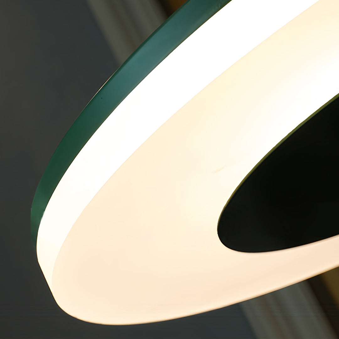 Floor Colored Ring Lamp Living Room | Office