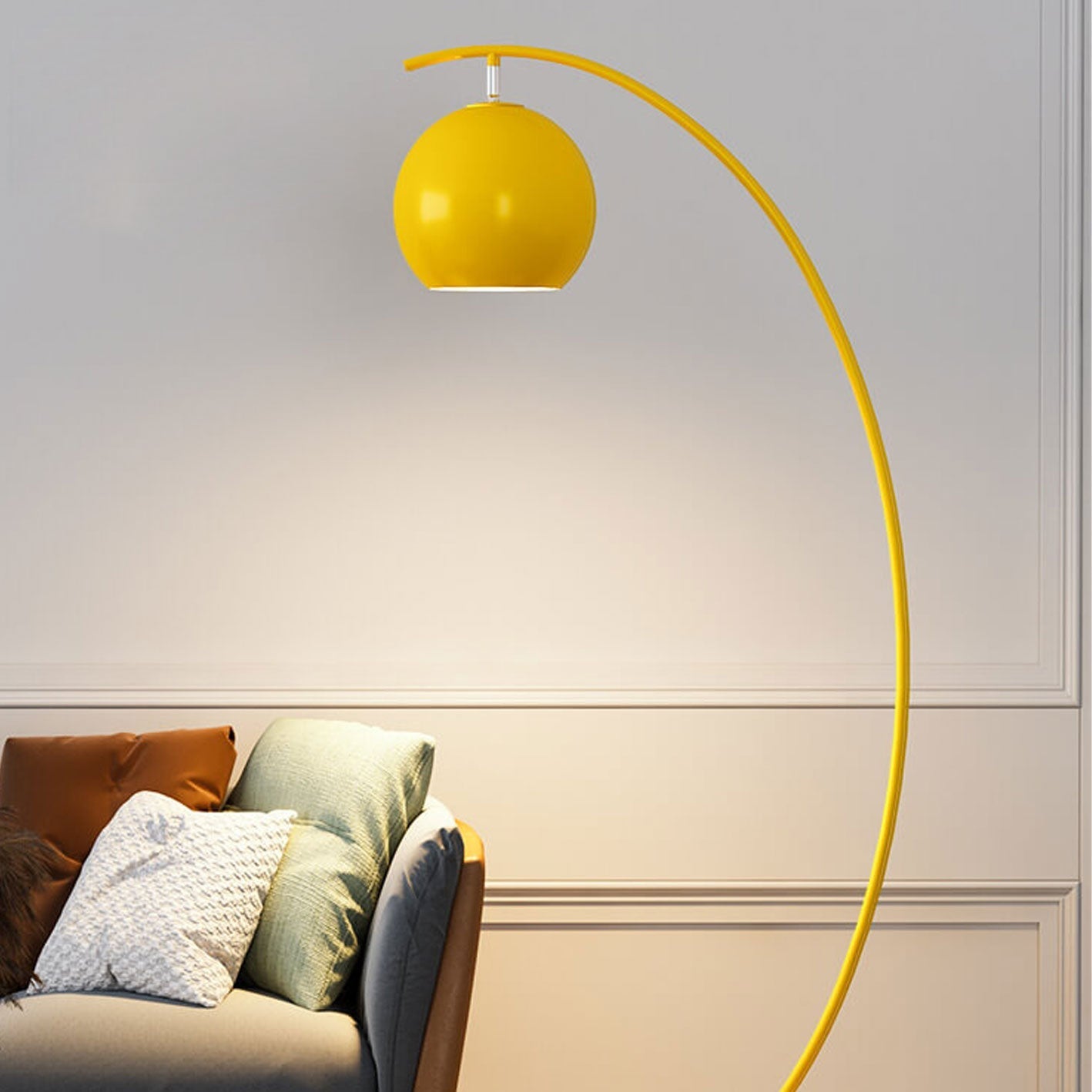 Floor Lamp Curved Dome Living Room | Office