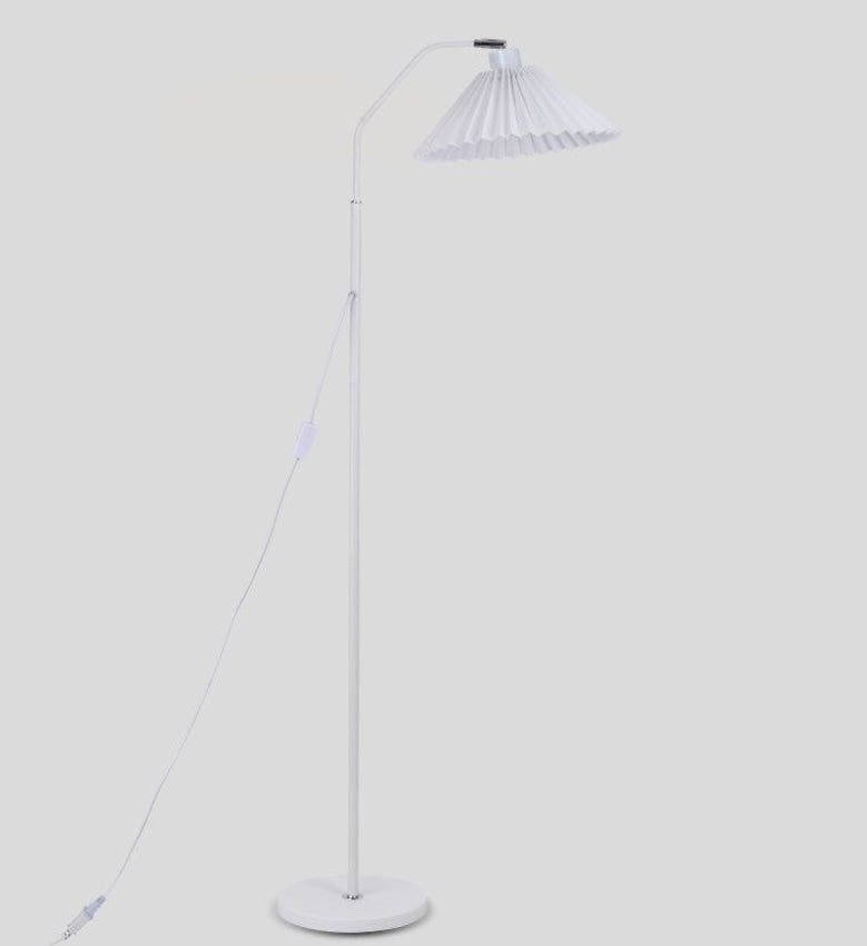 Floor Lamp Pleated Shade Living Room | Minimalist