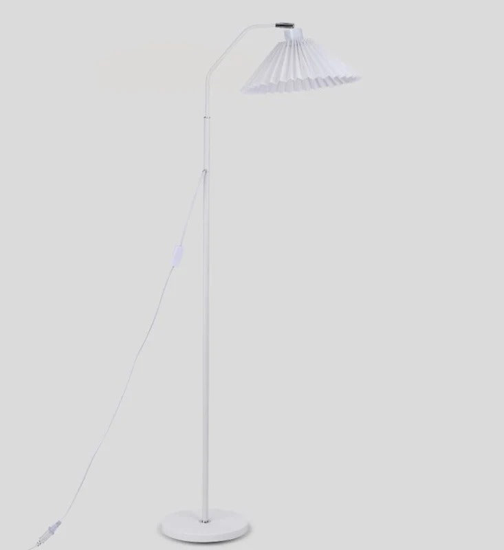 Floor Lamp Pleated Shade Living Room Reading | Tall