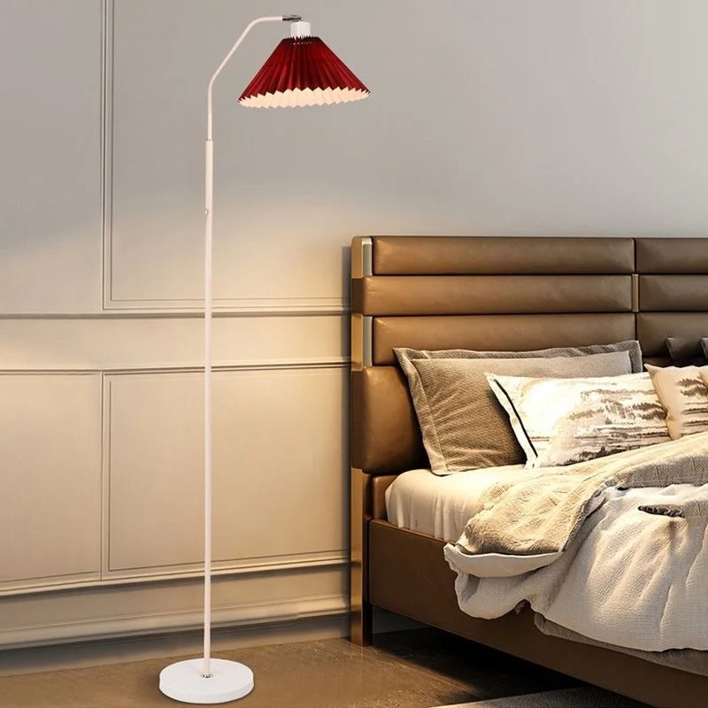 Floor Lamp Pleated Shade Living Room Reading | Tall