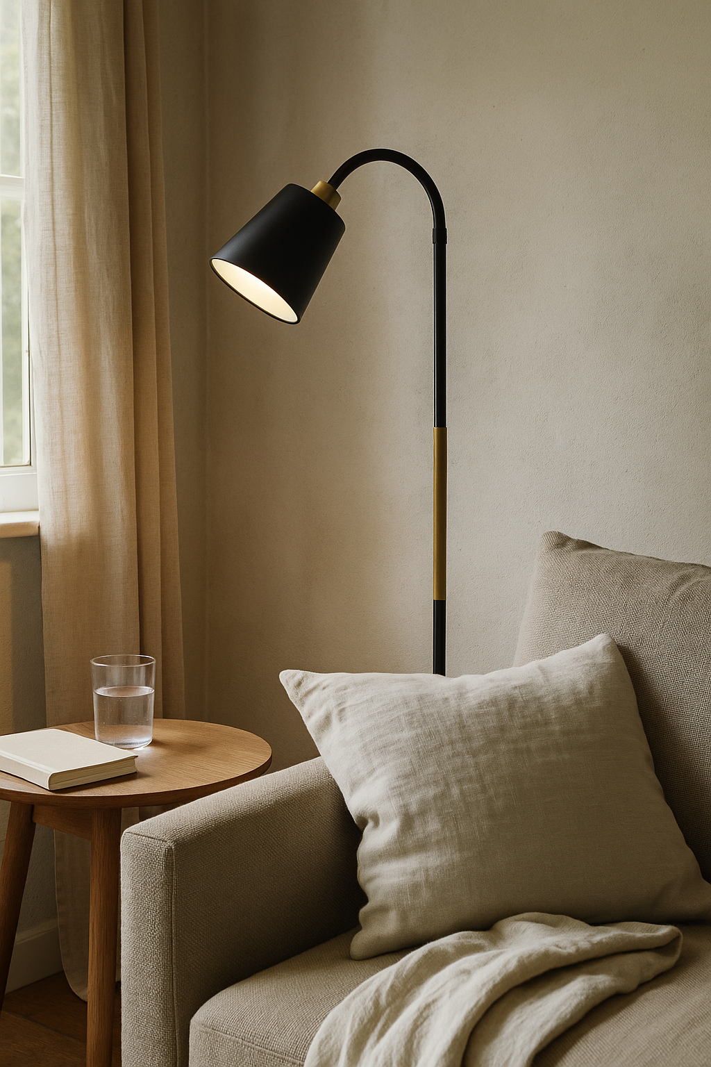 Floor Lamps Adjustable Wood Living Room | Task