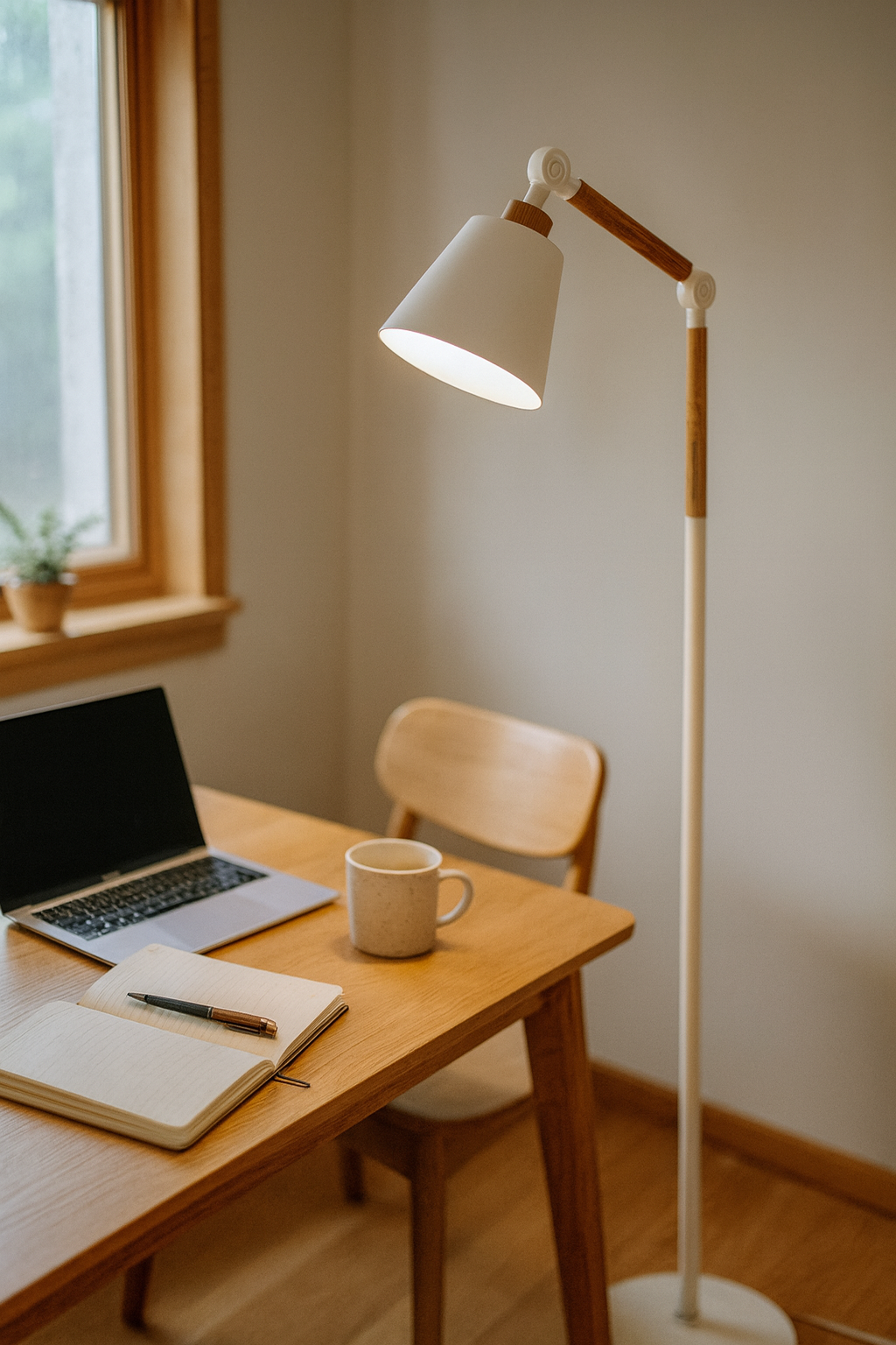 Floor Lamps Adjustable Wood Living Room | Task