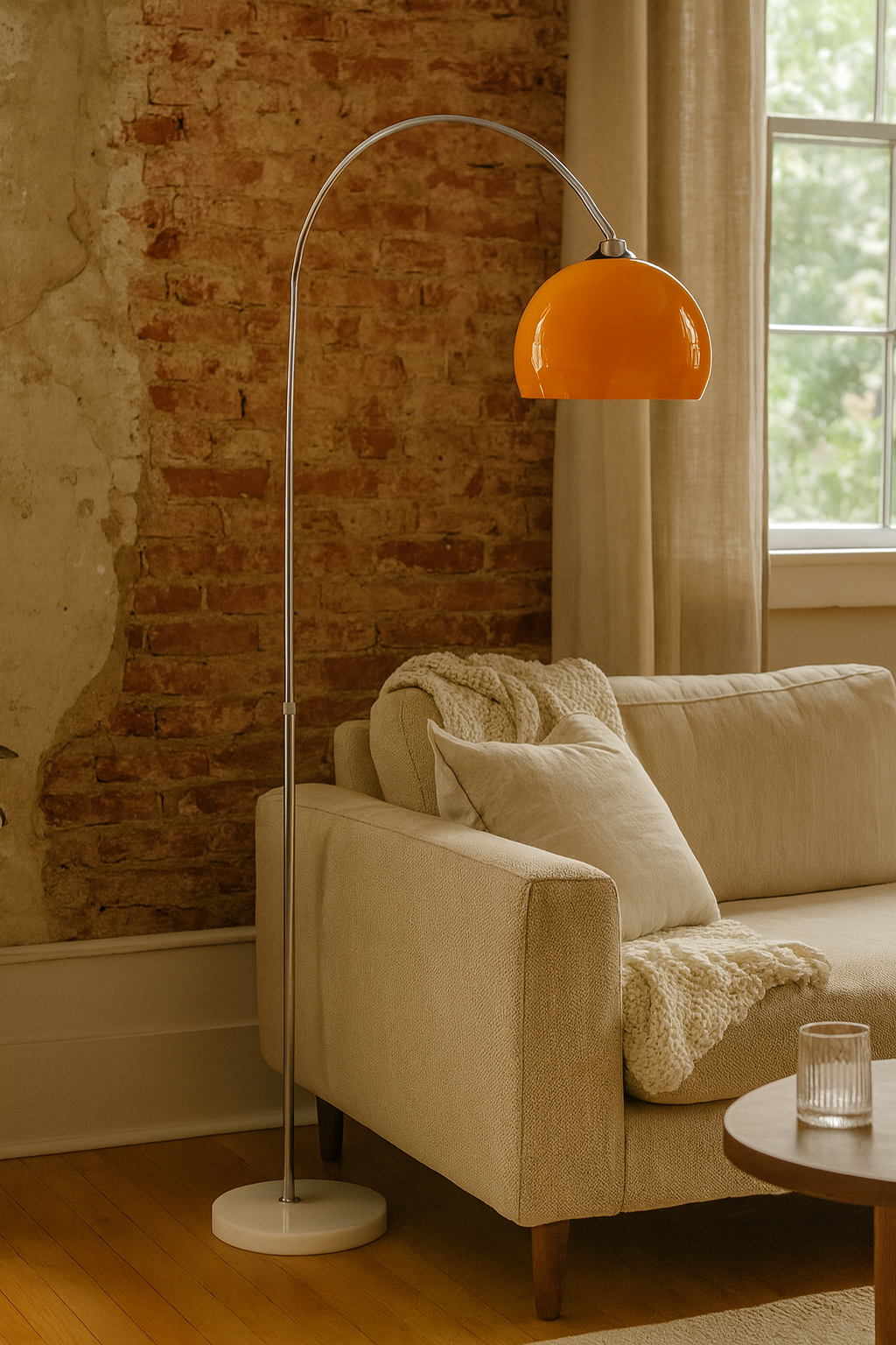 Floor Lamps Arc Dome Shade Living Room | Chrome