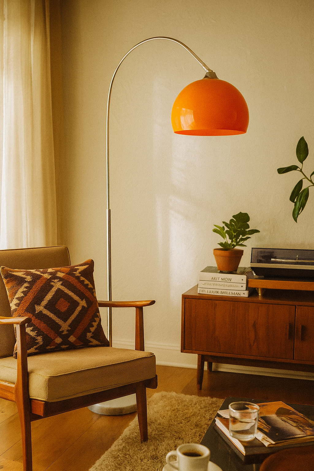 Floor Lamps Arc Dome Shade Living Room | Chrome