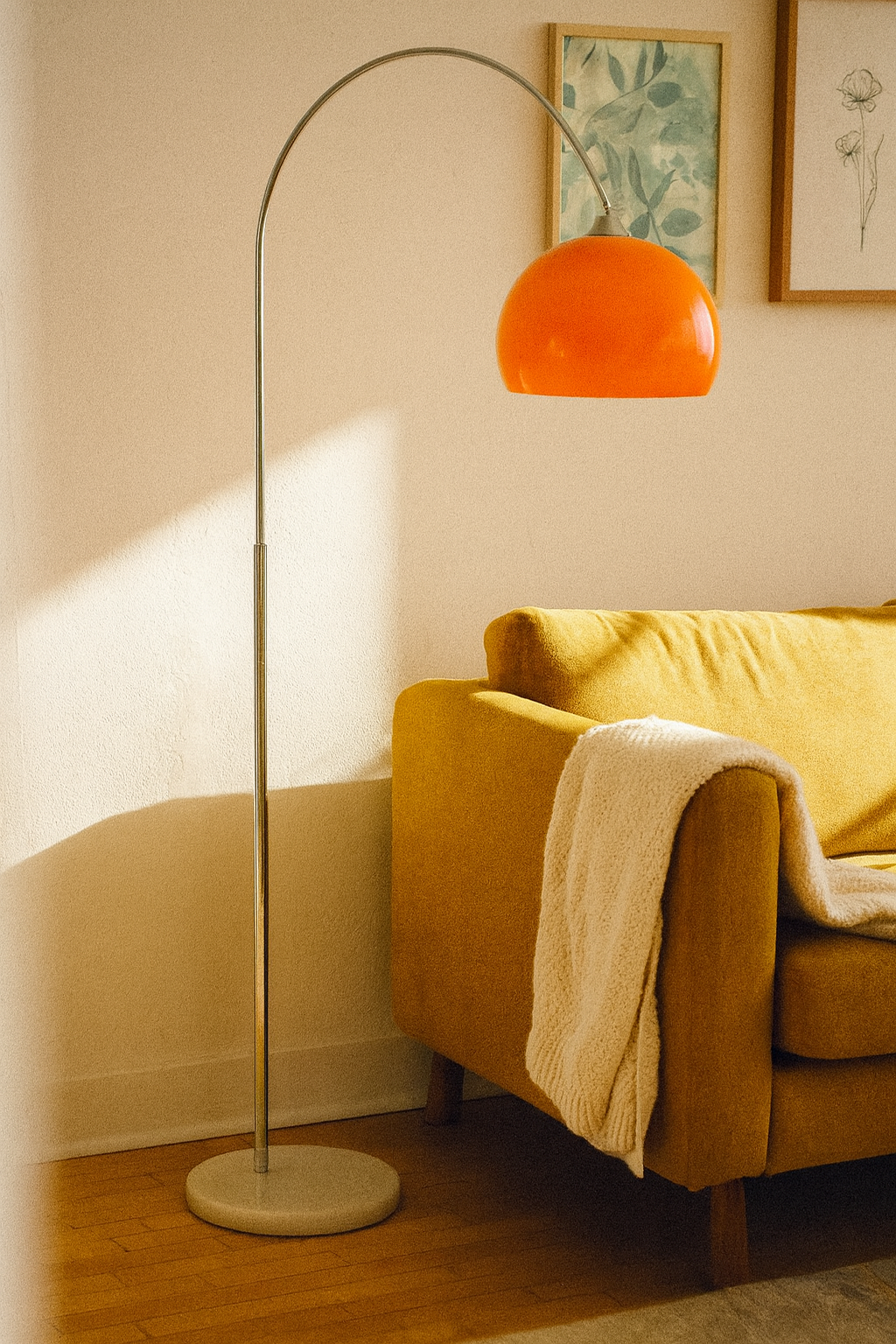 Floor Lamps Arc Dome Shade Living Room | Chrome
