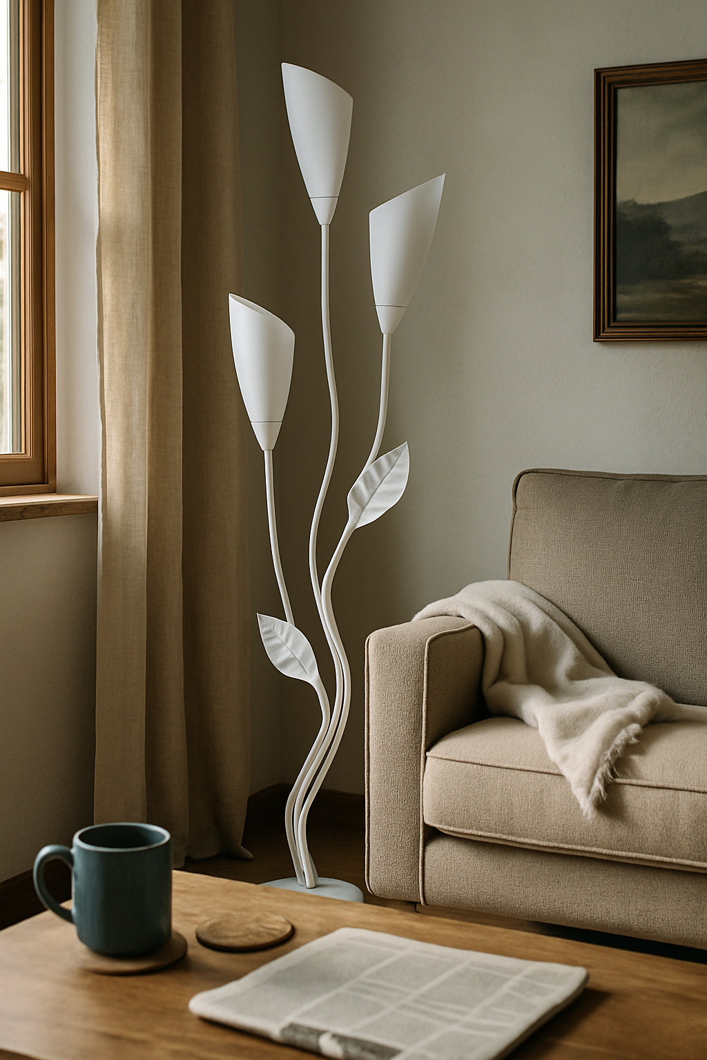 Floor Lamps Botanical 3-Light Living Room | Sculptural