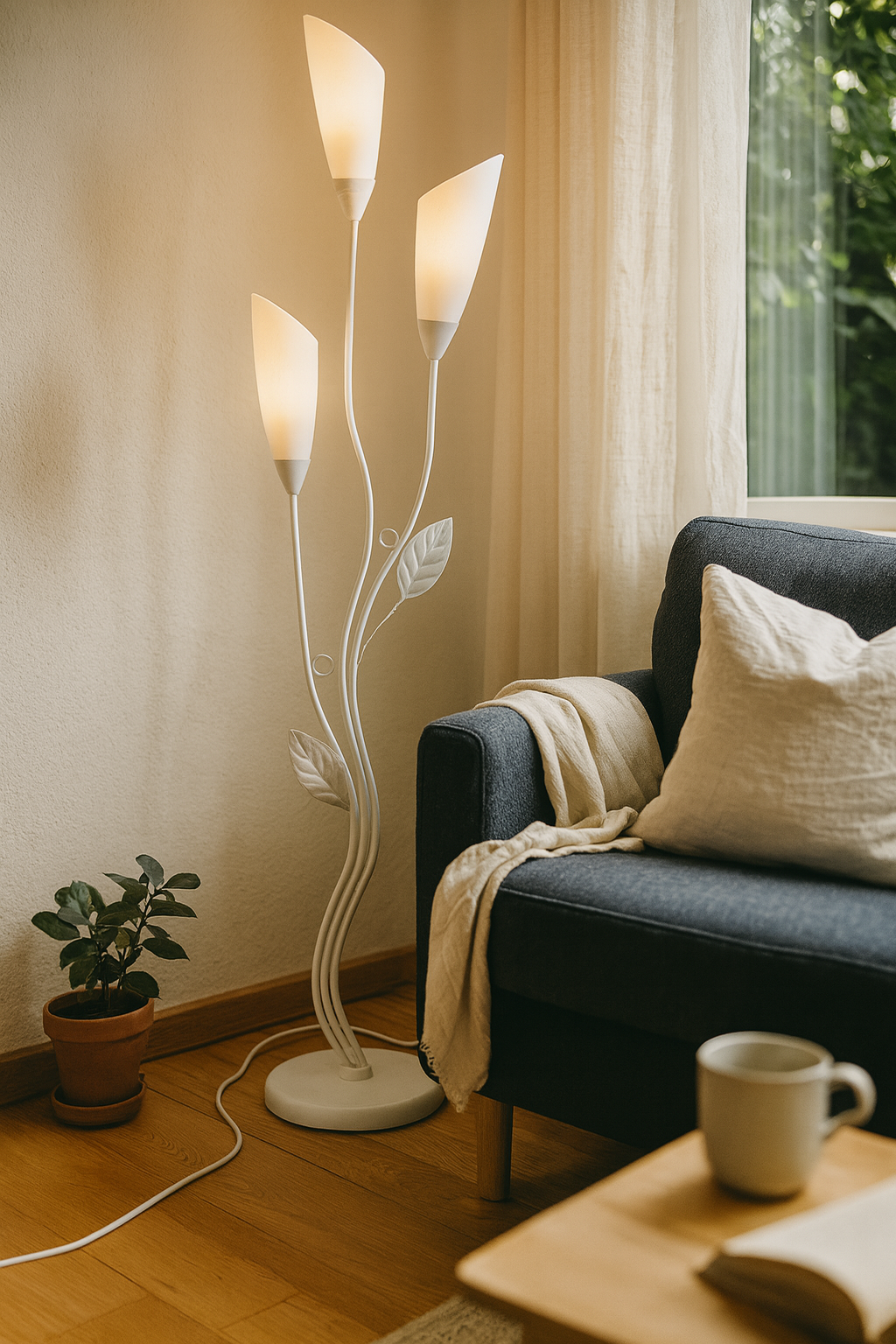 Floor Lamps Botanical 3-Light Living Room | Sculptural