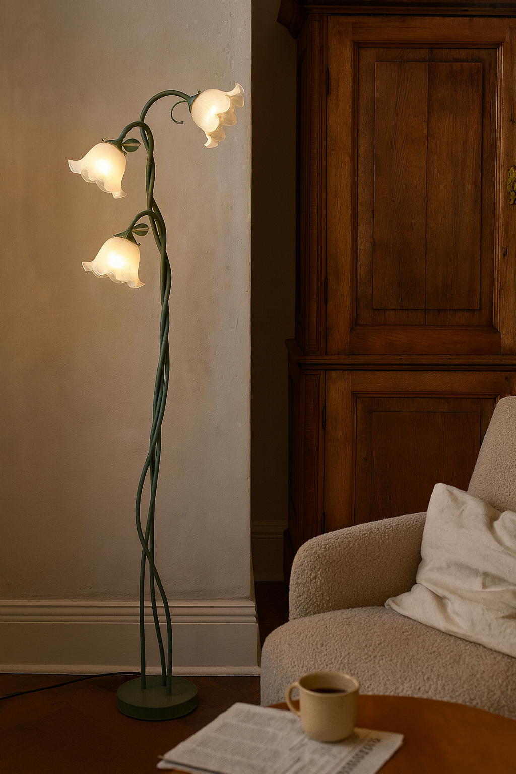 Floor Lamps Floral Multi-Light Living Room | Adjustable