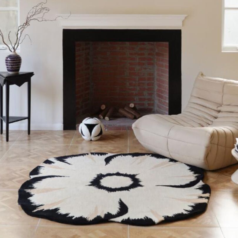 Flower Shape Rug for Living Rooms and Bedrooms | Washable