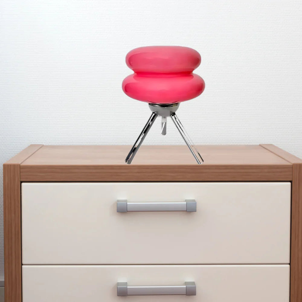 Glass Table Lamp LED Tripod Bedside | Modern