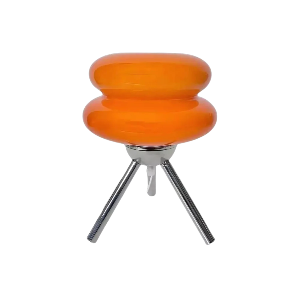 Glass Table Lamp LED Tripod Bedside | Modern