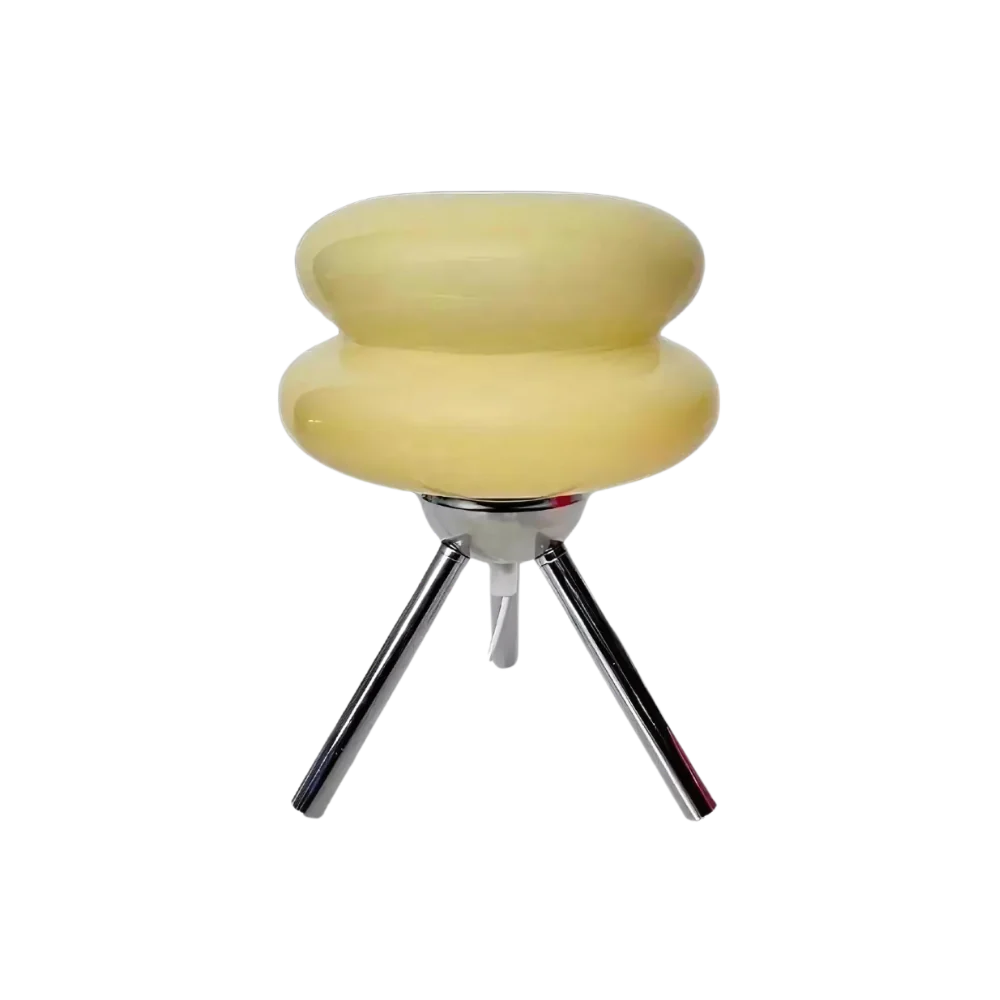 Glass Table Lamp LED Tripod Bedside | Modern