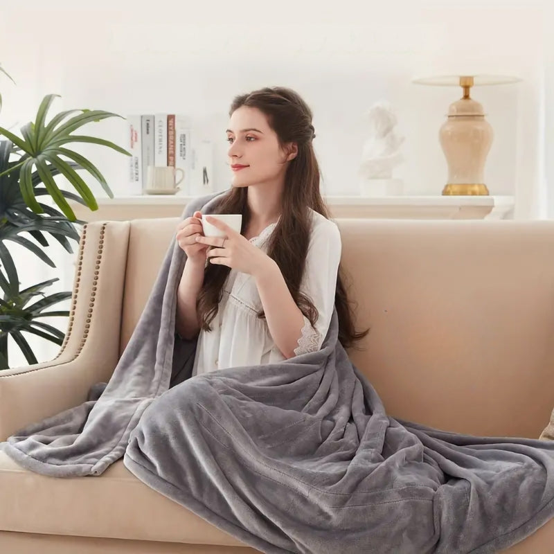 Heated Blanket Sofa Throw | Controller