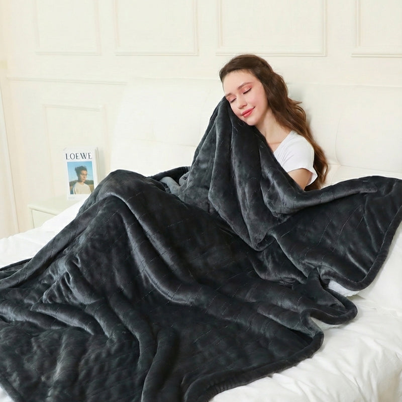 Heated Blanket for Bed or Sofa | Fleece Throw