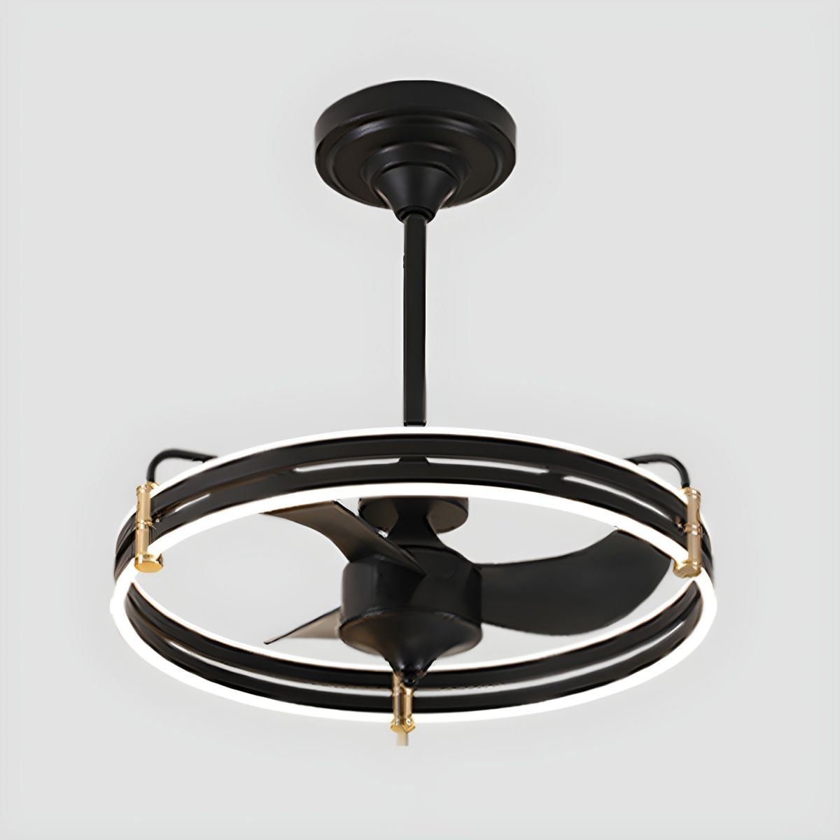 LED Ceiling Fans With Ring Light For Living Room Bedroom | Modern