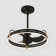 LED Ceiling Fans With Ring Light For Living Room Bedroom | Modern