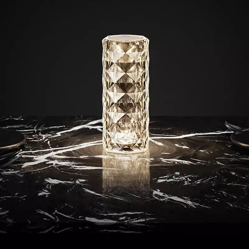 LED Lights Crystal Cordless Table Lamp | Decorative