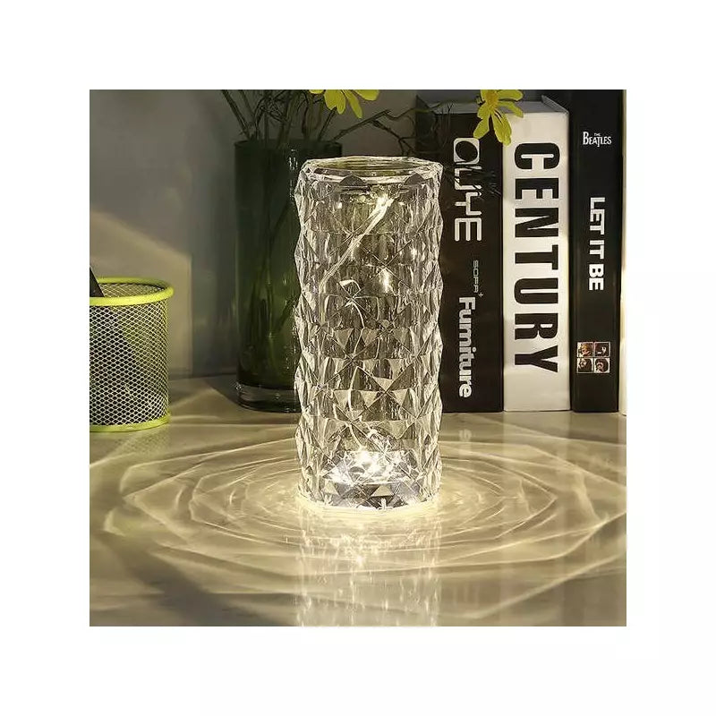 LED Lights Crystal Cordless Table Lamp | Decorative