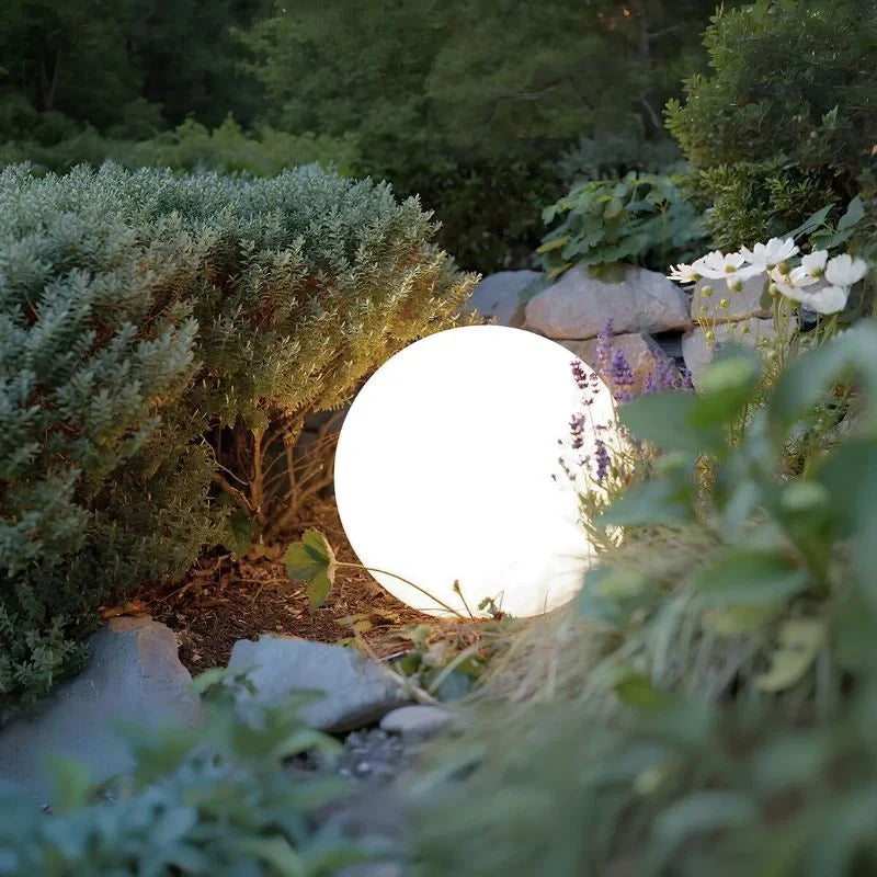 LED Outdoor Lights Garden Spheres | Modern Solar Path Lighting