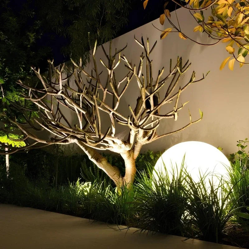LED Outdoor Lights Garden Spheres | Modern Solar Path Lighting