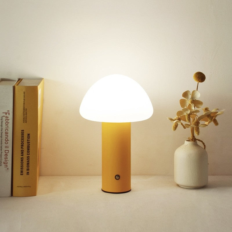 Led Lights Table Lamp Mushroom Style | Cordless Reading Lamp