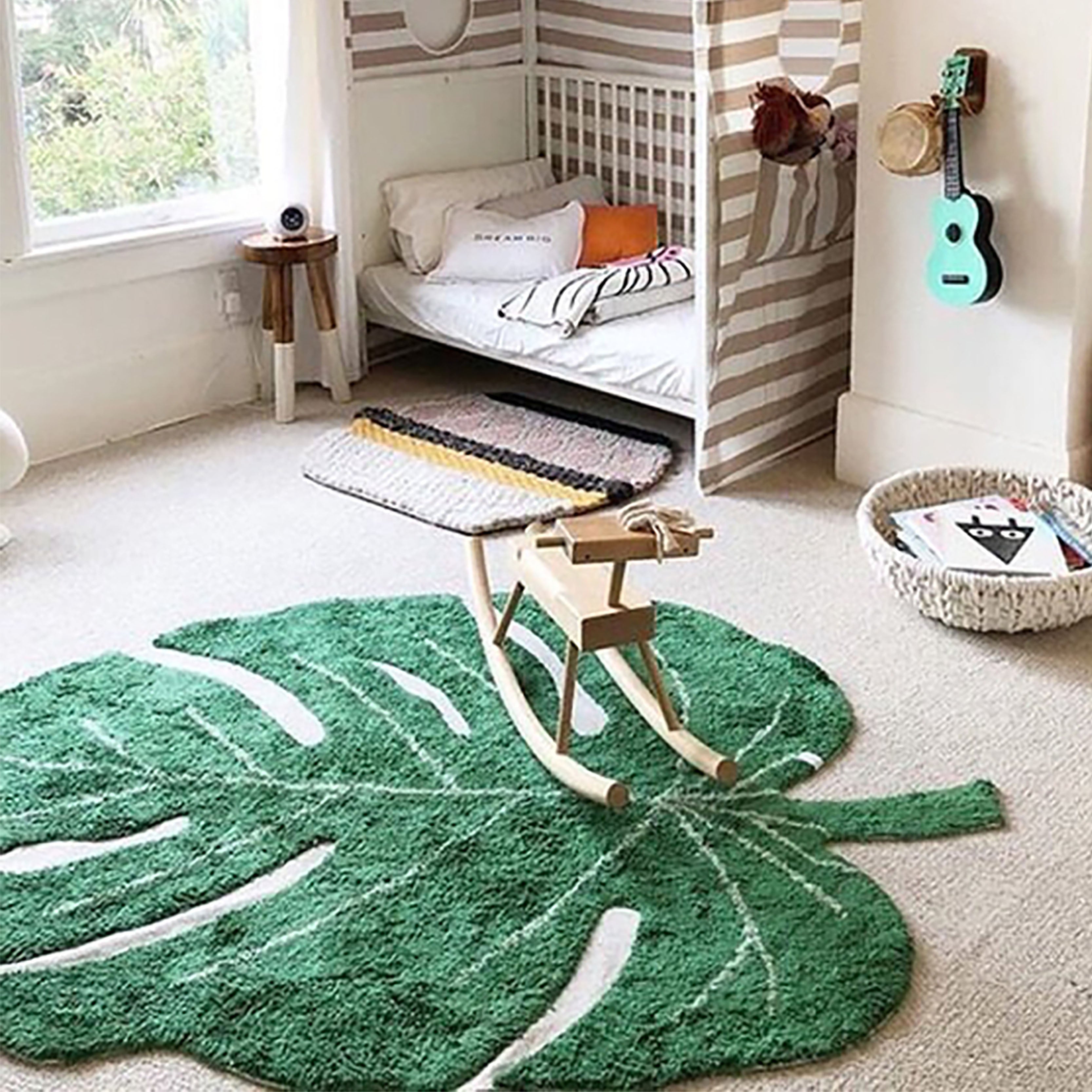 Living Room Rug Leaf Design | Decorative