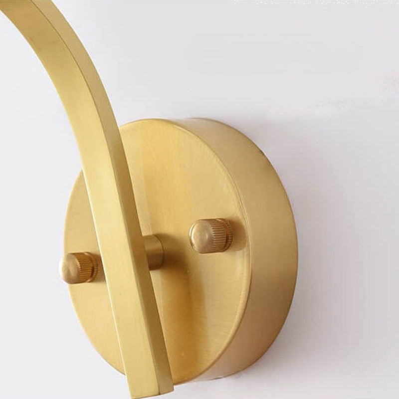 Lounge Wall Sconce Glass Shade | Brass