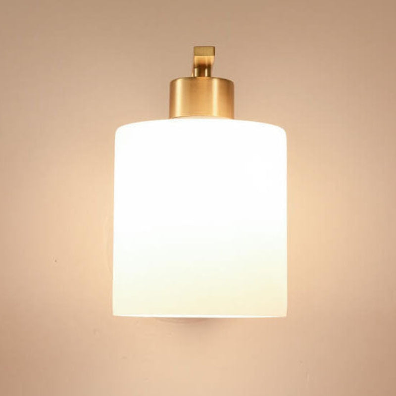 Lounge Wall Sconce Glass Shade | Brass