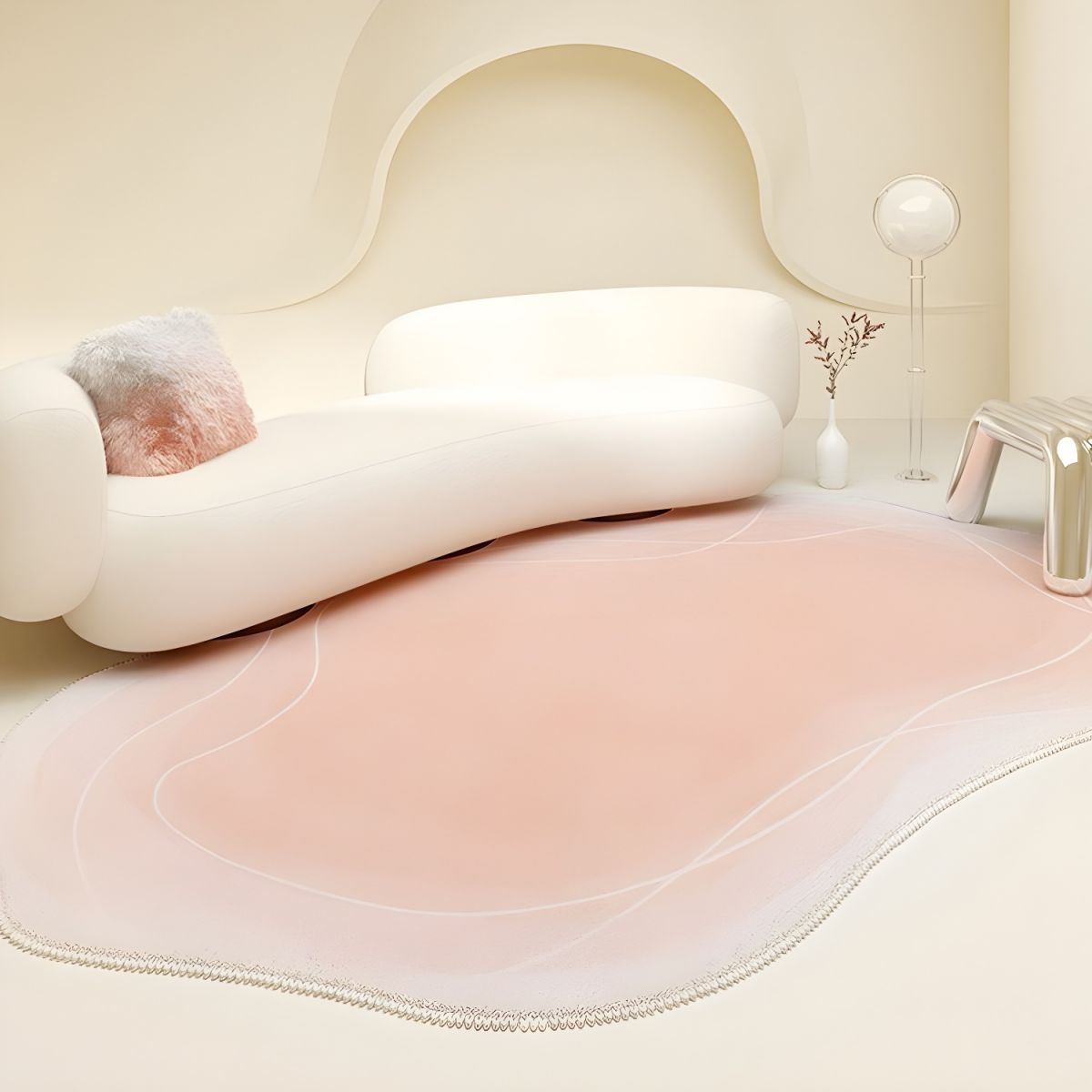 Minimalist Gradient Abstract Rugs | Living Room