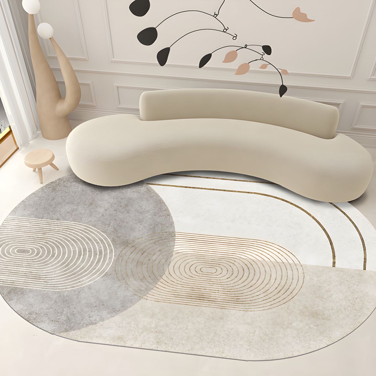 Modern Abstract Rug | Living Room