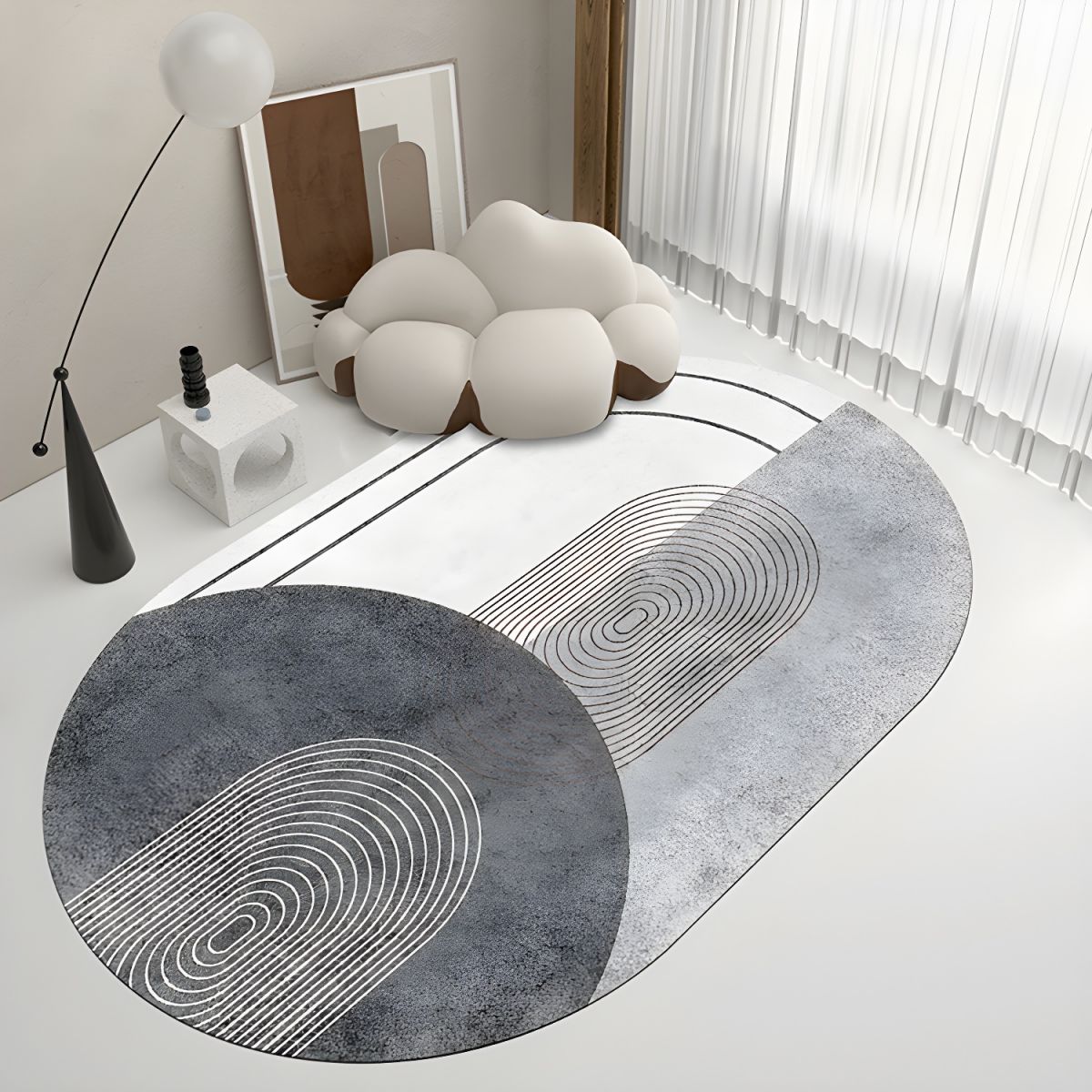 Modern Abstract Rug | Living Room