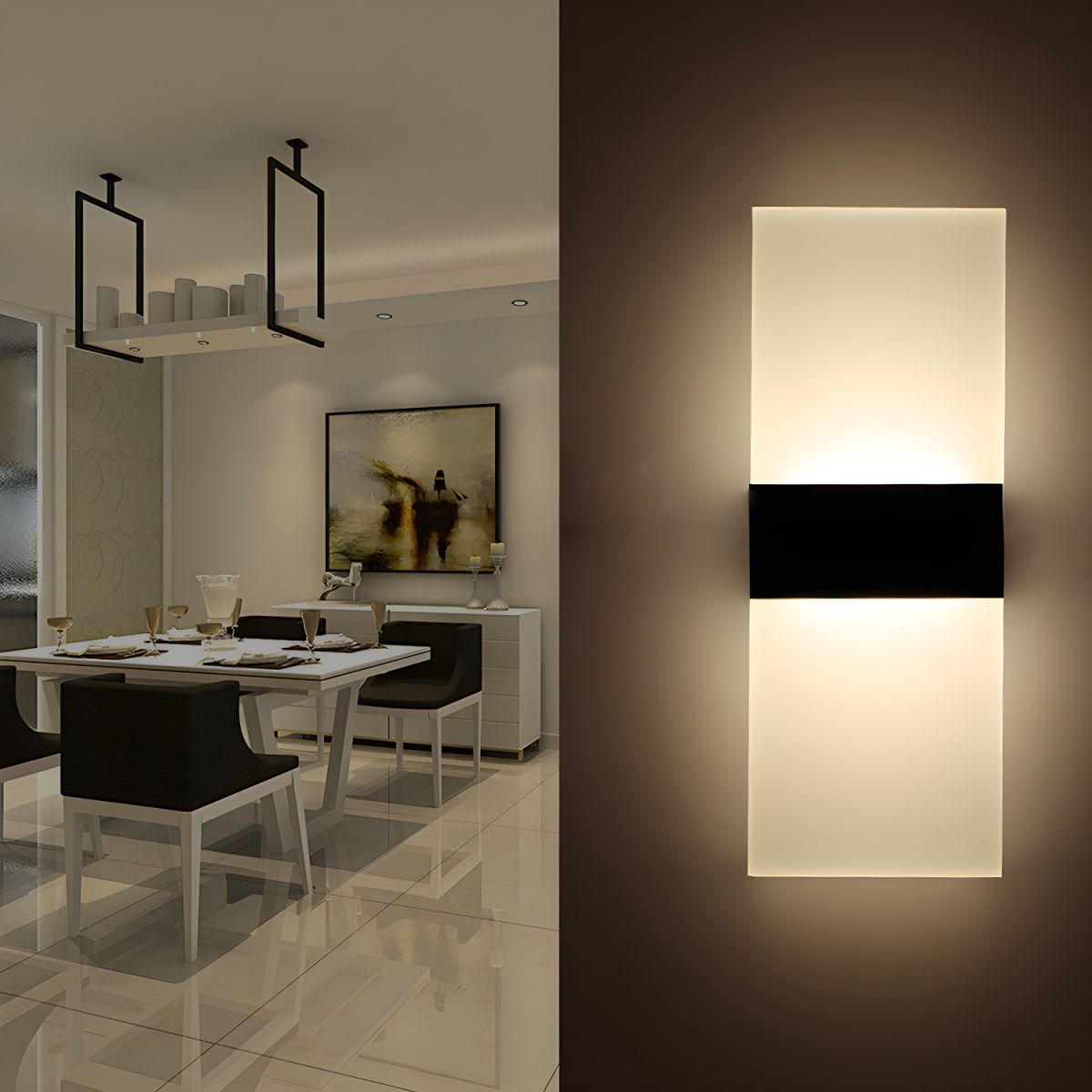 Modern Wall Light LED Rectangular | Bedroom & Living Room
