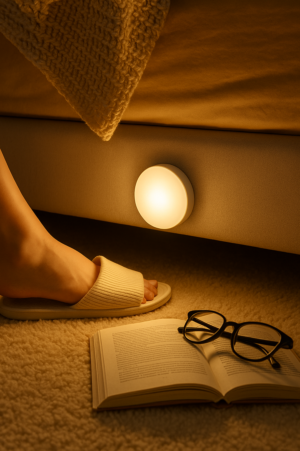 Motion Sensor Light LED Bedroom | Round