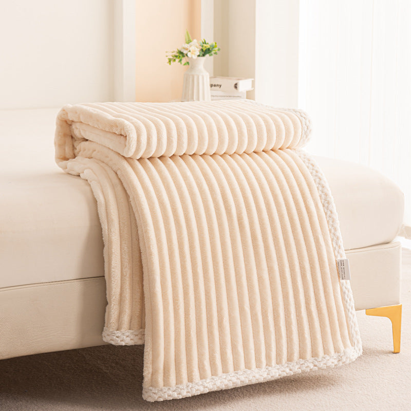 Blankets Textured Plush Throw for Sofa or Bed | Large