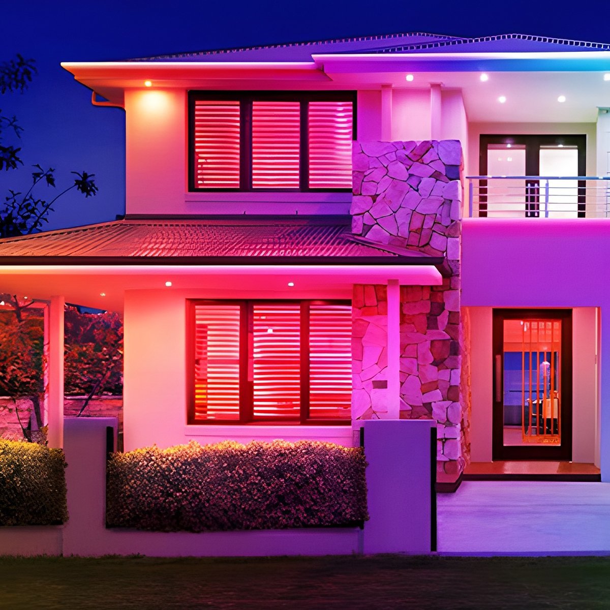 Outdoor LED Strip Lights Solar Garden | RGB