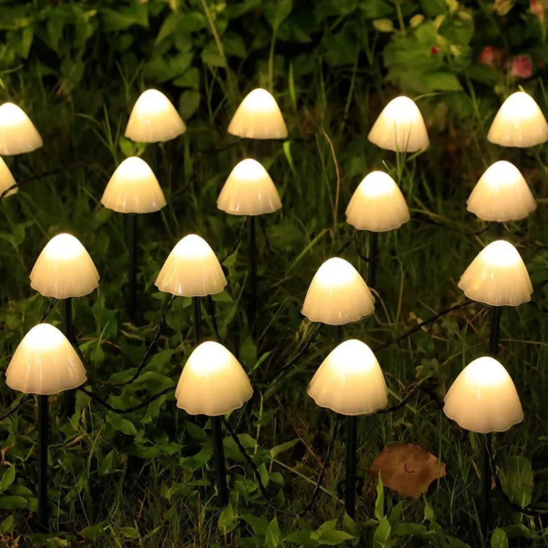 Outdoor Lights Solar Garden Mushrooms | LED