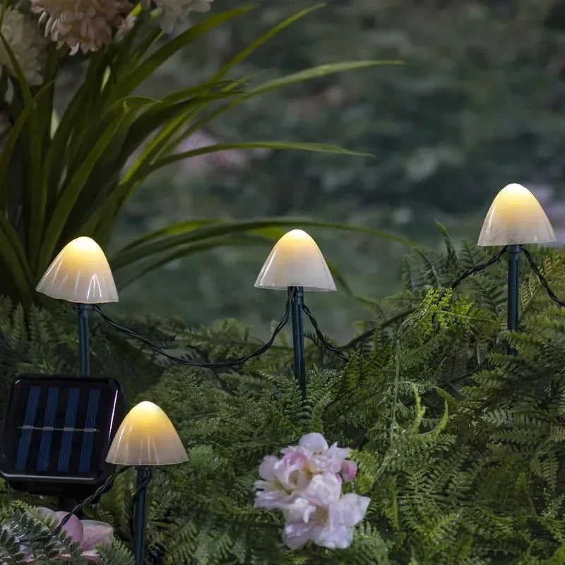 Outdoor Lights Solar Garden Mushrooms | LED