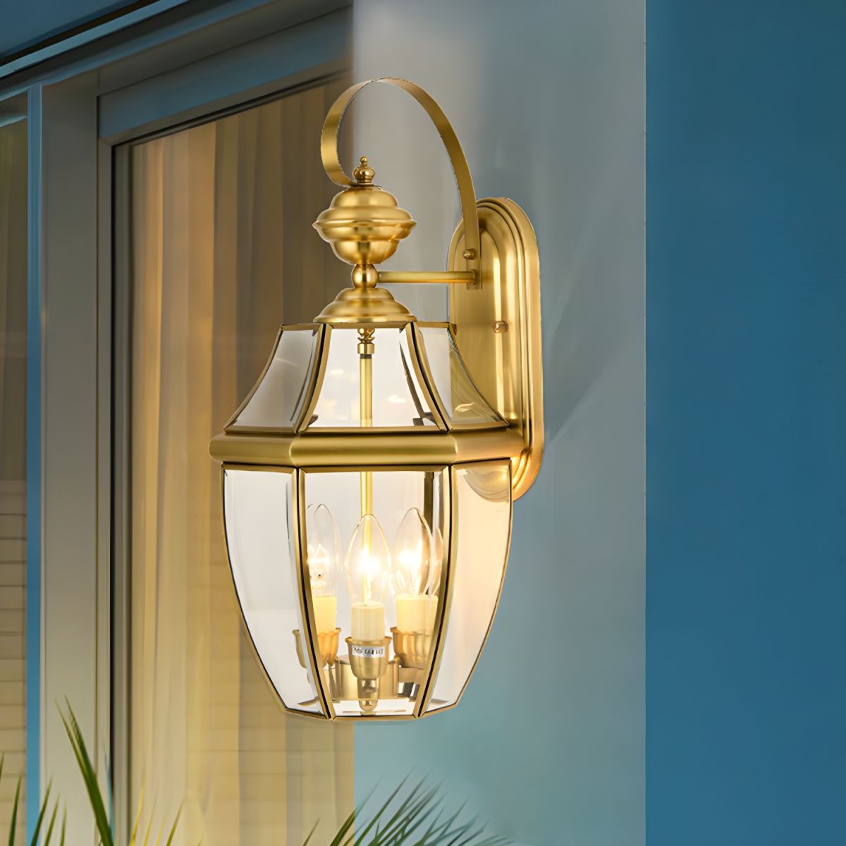 Outdoor Wall Lantern Entryway | Traditional