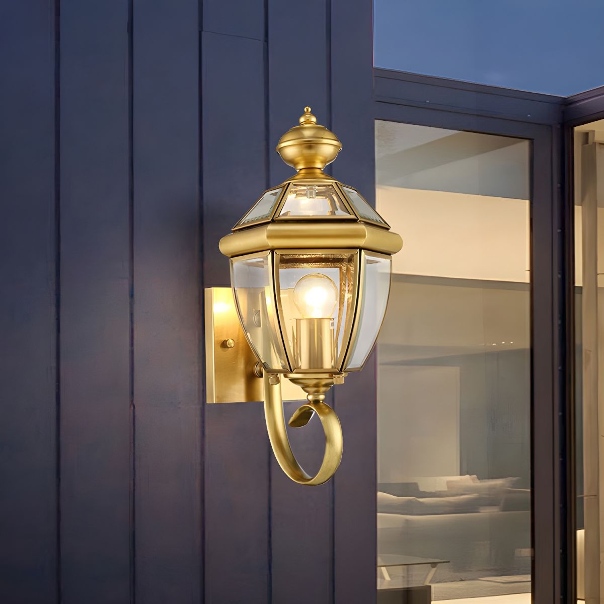 Outdoor Wall Lantern Entryway | Traditional