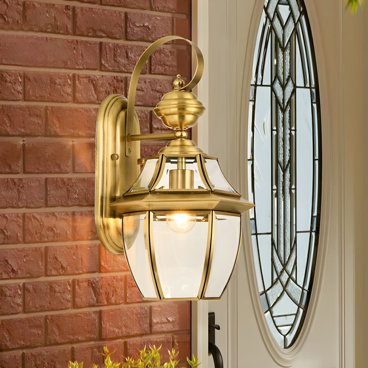 Outdoor Wall Lantern Entryway | Traditional