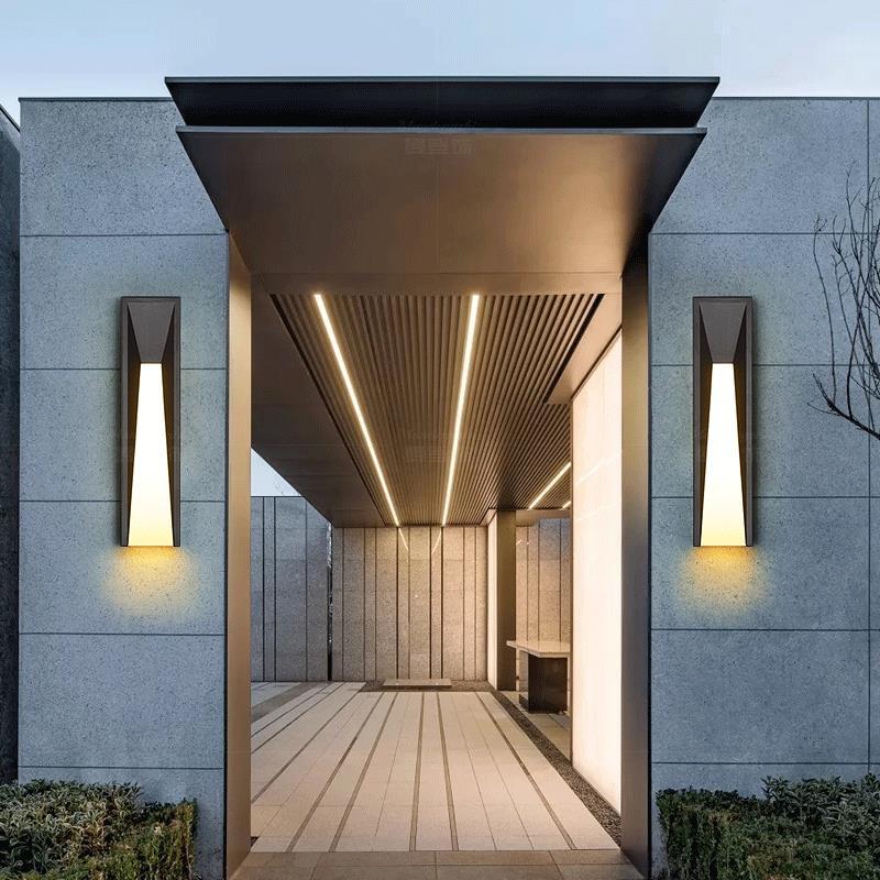 Outdoor Wall Lights for Entrance or Patio | Contemporary Vertical Design