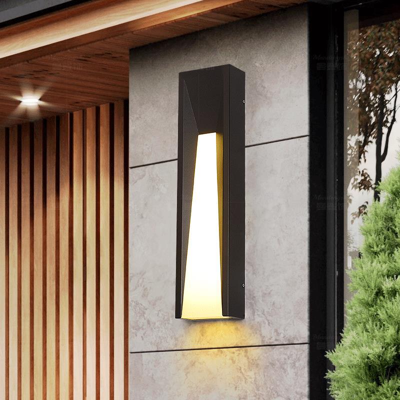 Outdoor Wall Lights for Entrance or Patio | Contemporary Vertical Design