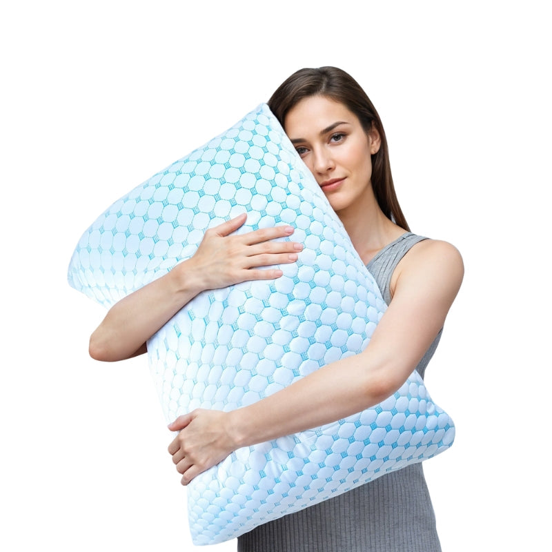 Pillow Cooling Hexagon Design Bed | Neck Support